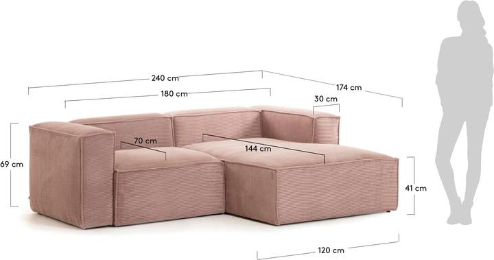 Image du produit Kave Home Blok (3 places, Canapé d'angle)