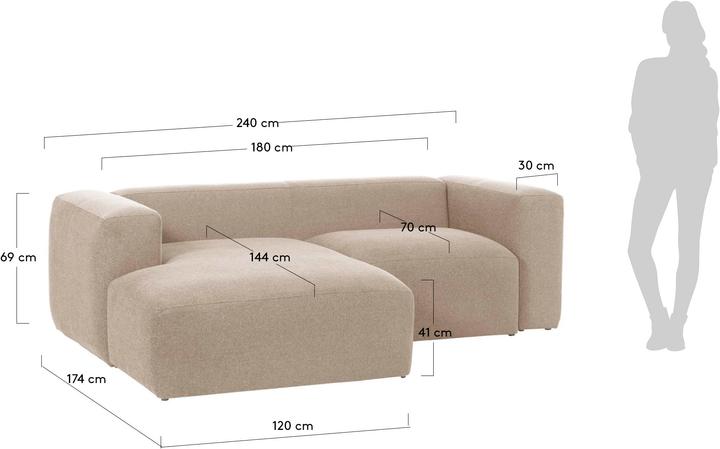 Image du produit Kave Home Blok (3 places, Canapé d'angle)