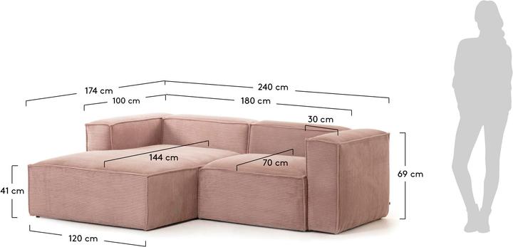 Image du produit Kave Home Blok (Canapé d'angle, 3 places)