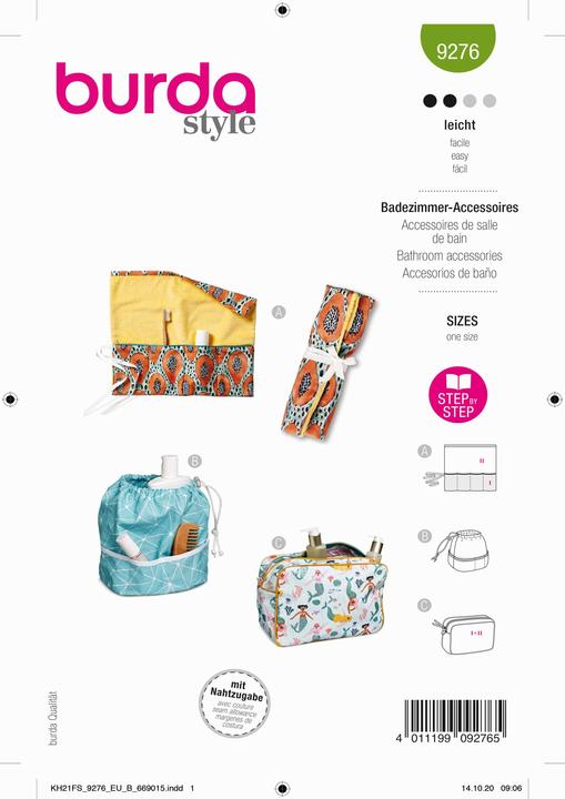 Produktbild Schnittmuster Badezimmeraccessoires