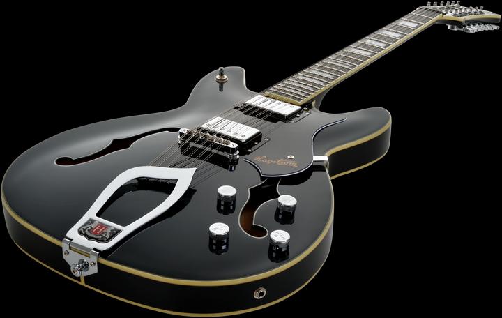 Immagine prodotto Hagstrom Chitarra elettrica, Viking DLX, nero lucido, 12 corde (Chitarra elettrica)