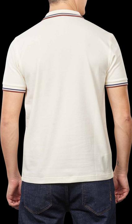 Produktbild Fred Perry Twin Tipped Polo Shirt Short Sleeve Ecru (XXL)