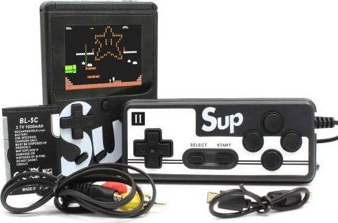 Produktbild Nenurodyta Mini RETRO Sup 400 Spielekonsole schwarz + Pad