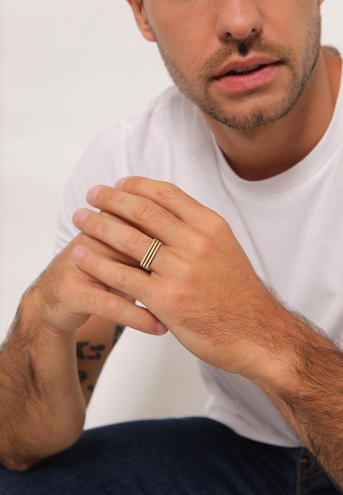 Actual product image Elli Rectangle, signet ring (52, 925 Silver)