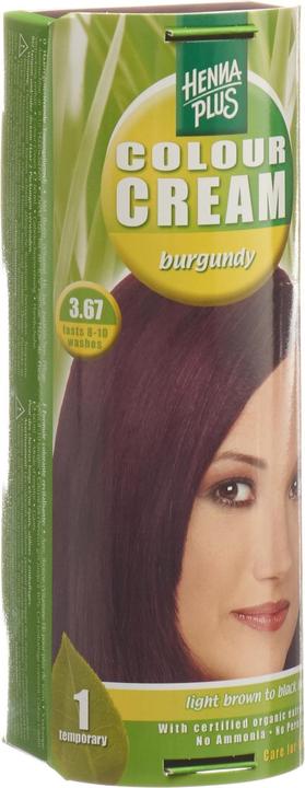 Hennaplus Colour Cream (3.67 Burgunder Rot)