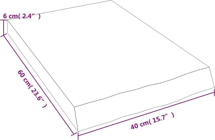 Actual product image VidaXL Emerald (40 x 6 x 60 cm)