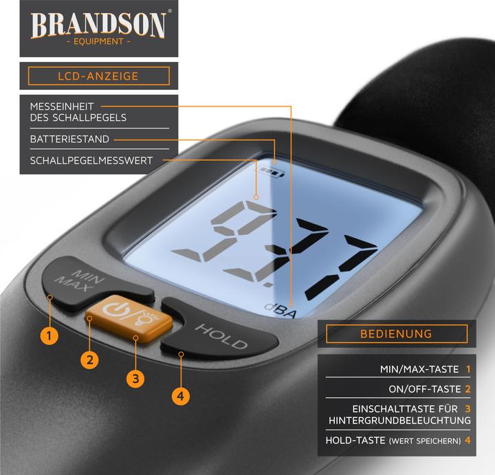 Produktbild Brandson Schallpegelmessgerät