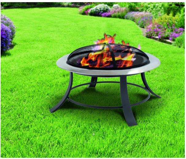Actual product image Tepro Silver City fire bowl black (74 cm)