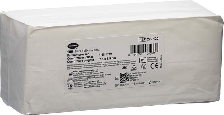 Produktbild IVF Hartmann Faltkompresse Typ 17 7.5x7.5cm 12 fach