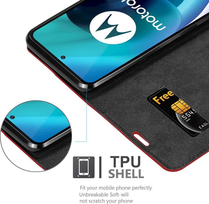 Image du produit Cadorabo Book Invis. Étui magnétique (Motorola Moto G71 5G)