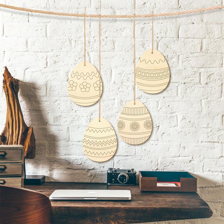 Produktbild Trenddeko Baumschmuck Ostereier 1 mit Aufhänger (5 x 6 cm)