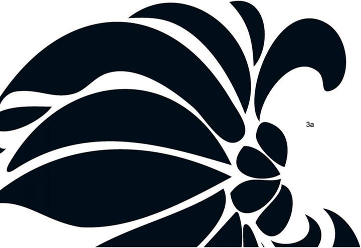 Wizard + Genius Flowers Black (110 x 110 cm)