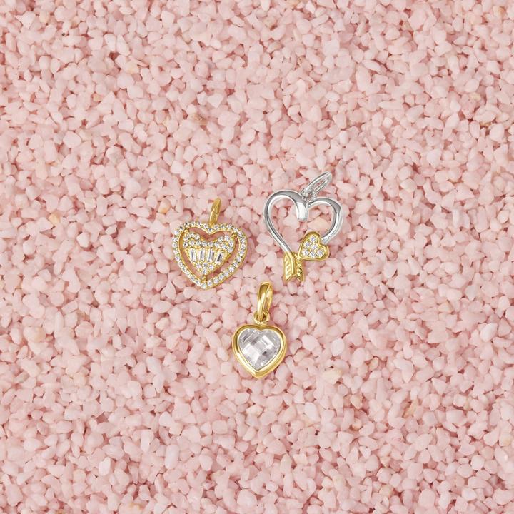 Actual product image Amor Cupid pendant for ladies, 925 Sterling silver, zirconia synth. | heart (Silver 925)