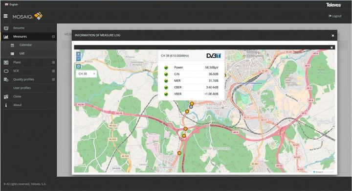 Televes Option M6-UP-GPS MOSAIQ6 - GPSDrive Test