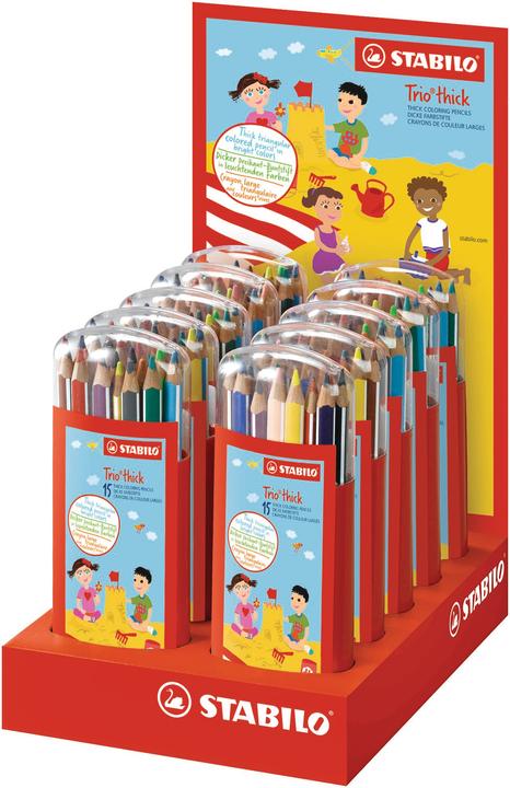 Productafbeelding STABILO Trio dikke krijtjes (Veelkleurig, 150 x)