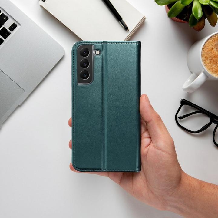 Actual product image OEM Book case SMART MAGNETO Book case for SAMSUNG A56 dark green (Oppo A56)