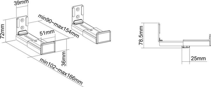 Produktbild Neomounts AWL29-550BL1 (1 Stk., Wandmontage, Nicht beweglich)