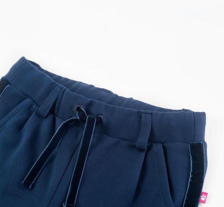 Actual product image VidaXL Children's trousers with black trims navy blue (104)