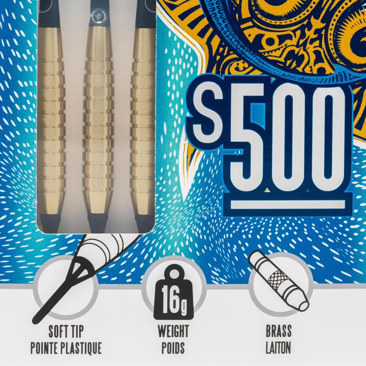 Image du produit Canaveral Fléchettes S500 Softdart 3 fléchettes pointes en plastique (98 g)
