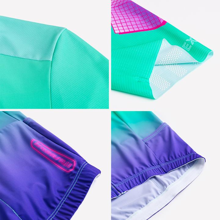 Produktbild Van rysel Radtrikot Rennrad kurzarm Sommer Racer 2 Aquamarin (M)