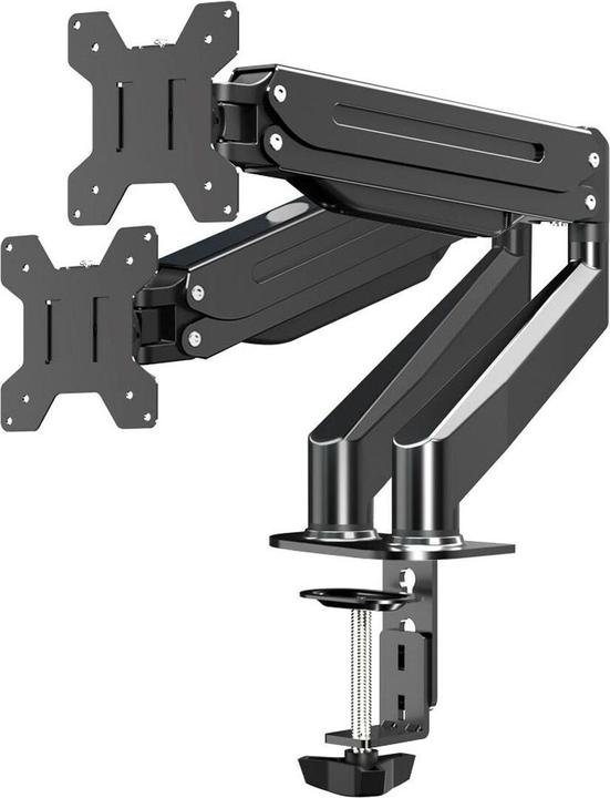 Esperanza ERW020 Gas desk mount for two monitors 17-27" up to 6kg (Table, 27.01")