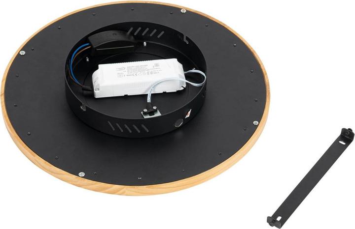 Actual product image Lucande Joren LED ceiling light round wood Ø 37.5cm (1310 lm)