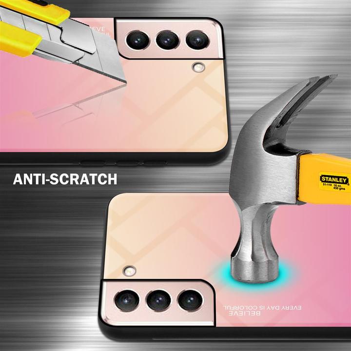 Actual product image Cadorabo TPU 2 colors glass cover (Samsung Galaxy S21 5G)