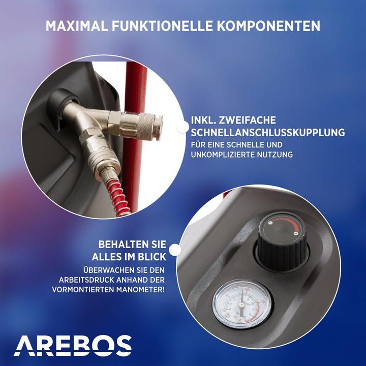 Immagine prodotto Arebos Compressore d'aria (10 bar, 50 l)