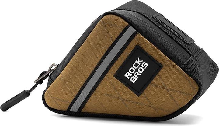 Actual product image Rockbros Triangle Bike Frame Bag 0.25L - Brown (Frame bag)