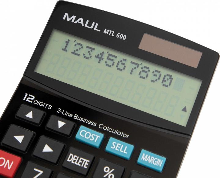 Actual product image Maul Calculator MTL600 Black (Solar cells)
