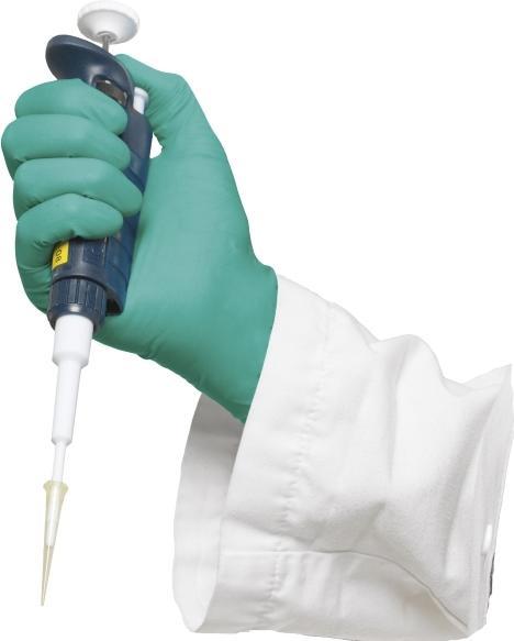 Actual product image Ansell Disposable gloves Touchntuff 92-605, unprinted, size 9, box of 100. (8.5, 9, L)