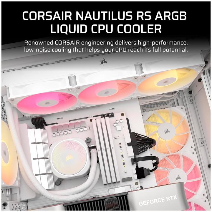 Produktbild Corsair NAUTILUS 360 ARGB White, 360mm Radiator, Liquid CPU Cooler