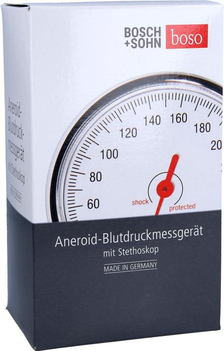 Produktbild Boso Blutdruckmessgerät egotest aneroid mit Zugbügelklettmanschette & eingebautem Stethoskop (Blutdruckmessgerät Oberarm)