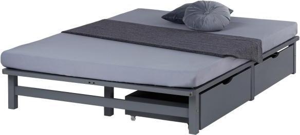 Produktbild Homestyle4u Palettenbett mit Bettkasten und Lattenrost (140 x 200 cm)