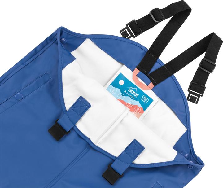 Produktbild Normani Kinder Regenhose mit Hosenträgern „Skjolden“ - 9251 (74, 75, 80, 86, 90, 92, 94, 96, 98, 102, 104, 106, 110, 116, 122, 128, 115 A, 85 A, 95 A, 105 A, 100 A, 120 B, 125 B)
