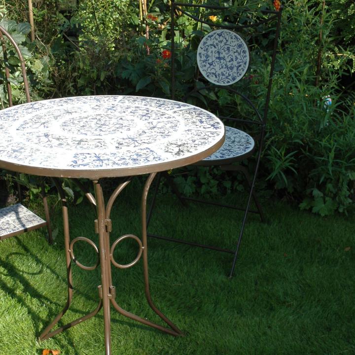 Image du produit Esschert Design Table en céramique vieillie (60 cm)