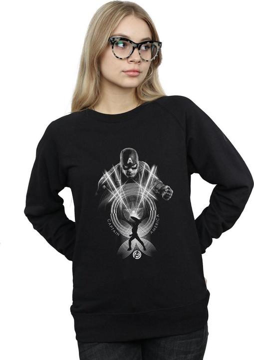Actual product image Womens/Ladies Captain America Circle Sweatshirt (M)
