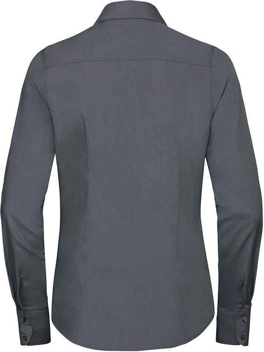 Actual product image Russell Womens/Ladies Poplin Fitted Long-Sleeved Formal Shirt (38 D)