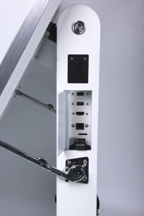 Actual product image Allnet Stand display 43 inch outdoor customer stopper with battery oh. Touch with castors, 1500Nits, Andr