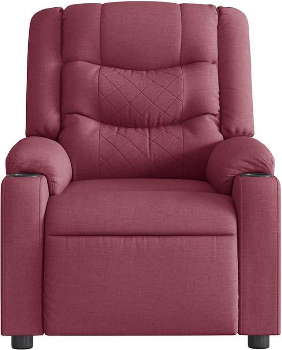 Produktbild VidaXL Massagesessel Elektrisch Weinrot Stoff
