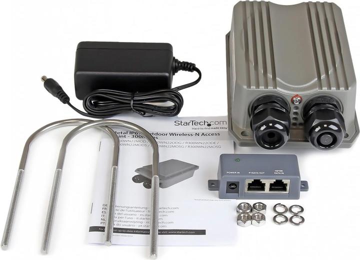 Immagine prodotto StarTech Punto di accesso Wireless-N da esterno certificato IP67 - AP WLAN alimentato a 5GHz 802.11a/n PoE (300 Mbit/s)