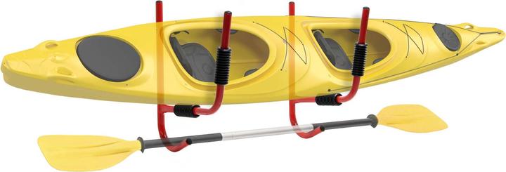Actual product image Wiltec Kayak Wall Mount Storage Rack Kayaks Bikes Paddles Surfboards