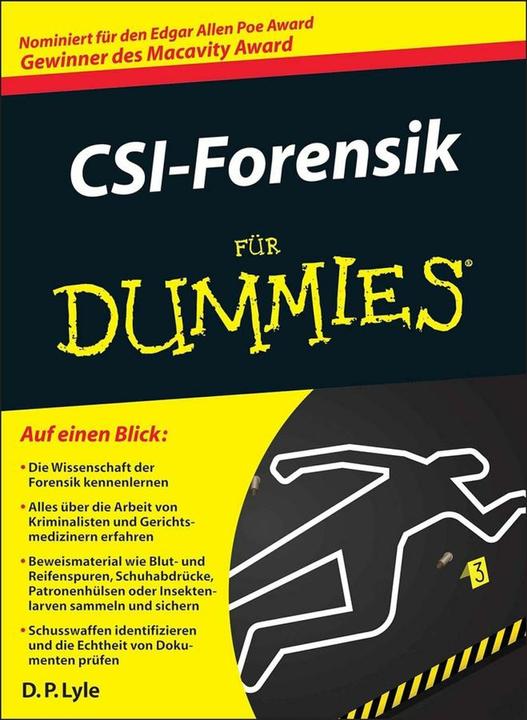 Immagine prodotto CSI-Forensik für Dummies (Tedesco, Douglas P. Lyle, 2008)