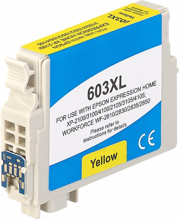 Actual product image IColor Ink cartridge for Epson printers (replaces C13T03A44010 / 603XL), yellow (Y)