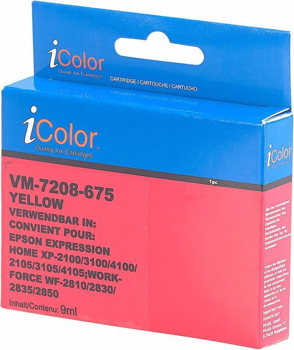 Actual product image IColor Ink cartridge for Epson printers (replaces C13T03A44010 / 603XL), yellow (Y)