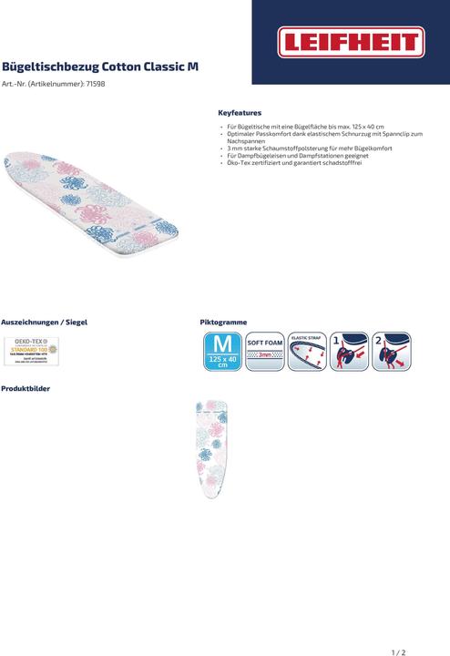Produktbild Leifheit Bügeltischbezug Cotton Classic M