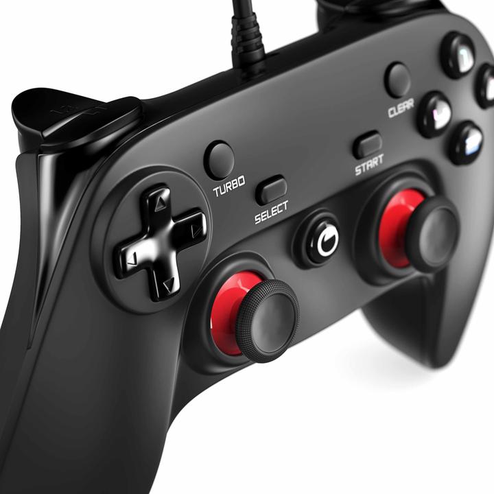 Immagine prodotto CSL Set di controller da gioco 2x, Gamepad per PC e PS3, doppia vibrazione, funzione Turbo, ingresso (PC, PS3)