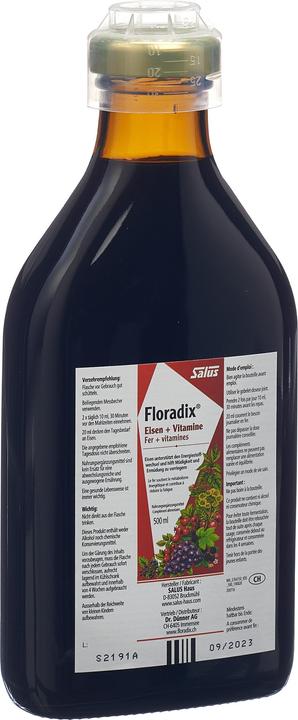 Image du produit Floradix Fer (1 pièce(s), Liquide, 600 g)