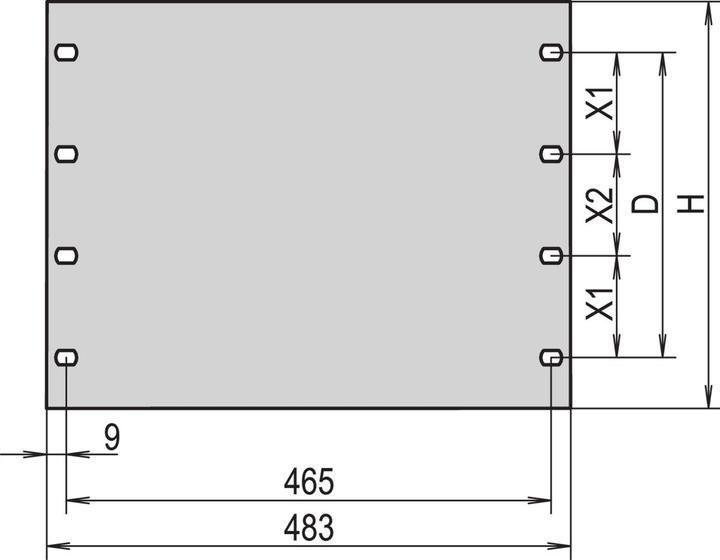 Actual product image Schroff 30118303 19 inch blind plate