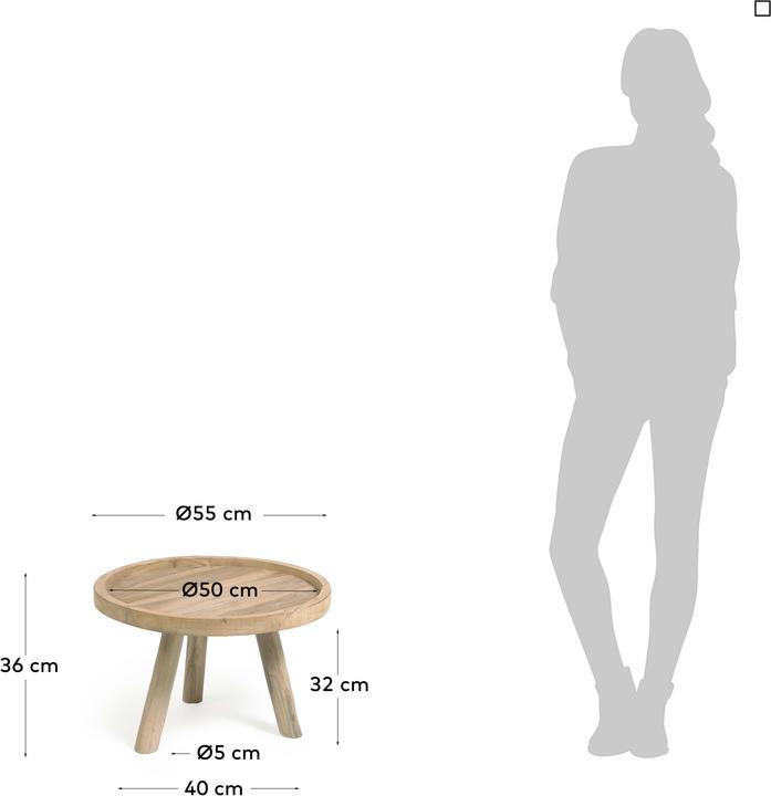Immagine prodotto Kave Home Glenda (55 x 55 x 31 cm)